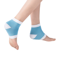 Women Anti Cracking Gel Socks Nylon Breathable Half Socks Silicone Feet Protector Socks