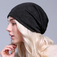 Women Autumn Warm Beanies Cap Solid Color Flexible Hip Hop Skullies Bonnet