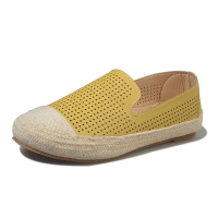 Women Breathable Hollow Out Slip On Soft Sole Flat Casual Shoes