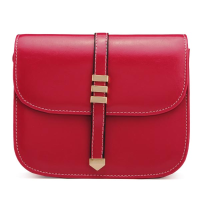 Women Candy Color Pu Leather Crossbody Messenger Bag