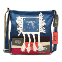 Women Chinese Style Canvas Shoulder Bags Tribe National Style Crossbody Bags