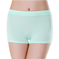 Women Cosy Modal Elastic Solid Color Mid Waist Boyshorts Panties