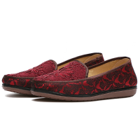 Women Flat Casual Shoes Non Slip Soft Sole Cloth Loafers