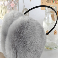 Women Girls Winter Cute Rabbit Fur Warm Earmuffs