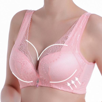 Women Lace Plunge Comfy Breathable Wireless T Shirt Bra