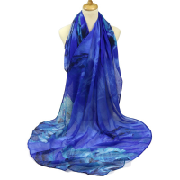 Women Printing Flower Scarf Beach Towel Shawls