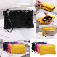 Women's Zipper Pu Leather Clutch Lady Handbag Wallet Purse Bag For Phone
