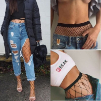 Women Sexy Anti Hook Fishnet Tights Mesh Black Stockings Hollow Out Pantyhose Hosiery