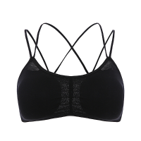 Women Sexy Comfy Hollow Out Anti Emptied Modal Back Cross Wrapped Chest Bra