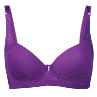 Women Sexy Push Up Mesh Breathable Holes Thin Soft Bras