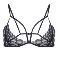 Women Sexy Racy Temptation Lace Bralette Spaghetti Straps Unlined Comfy Bras