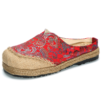 Women Slip On Flax Cloth Shoes Casual Flat Loafers