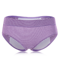 Women Soft Comfy Cotton Striped Dot Printed Waterproof Cloth Physiological Panties