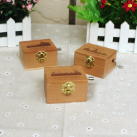 Wood Cranked Music Box World Architecture Series Mu 14001