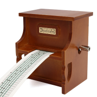 Wood Hand Crank Diy Compose Music Box Combo