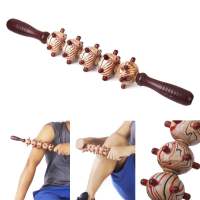 Wood Roller Body Trigger Point Massage Stick Leg Massager Muscle Relief Tool