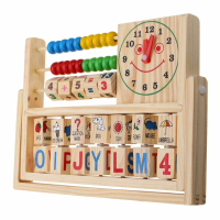Wooden New Multi Purpose Computation Frames Versatile Flap Abacus