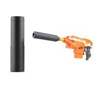 Worker Aac Plastic Front Tube Decorator For Nerf Toys Color Black