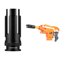 Worker Plastic Hell's Angels Flash Hider For Nerf Toys Color Black