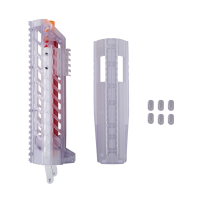 Worker Plastic Toys Integrated Head Tube And Shotgun Grip Clear Kit For Nerf Retaliator Accessory