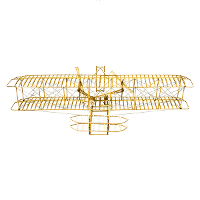 Wright Flyerⅰ1903 Balsa Wood 510mm Wingspan Airplane Model Kit