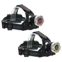 Xanes 7306 800 Lumens Bicycle Headlight 4 Switch Modes Cob White Light Mechanical Zoom
