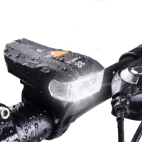 Xanes Sfl 01 600lm Xpg + 2 Led Bicycle German Standard Smart Sensor Warning Light Waterproof Bike Front Light Headlightt Flashlight 5 Modes Usb Charging Night Riding