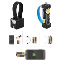 Xanes Xc02 Universal Mini Magnetic Aa/aaa Portable Phones Emergency Charger For Android/iphone/mp3