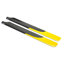 Xfx 450mm Glass Fiber Big Main Blades For 500 Rc Helicopter