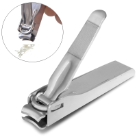 Y.F.M® Nail Catcher Clipper Fingernail Cutter Anti Splash Stainless Steel Manicure Tool Curved File