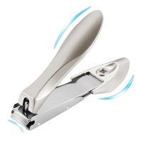 Y.F.M® Nail Catcher Clipper Stainless Steel Anti Splash Manicure Tool Curved File Trimmer Travel