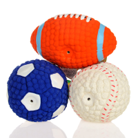 Yani Dct 3 Dog Toys Squishy Soft Bouncing Latex Ball Fetch Throw Balls Sound Training Teeth Toy