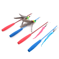 Yani Mc Pw3 Pet Cat Toy Feather Scratcher Toys Retractable Kitten Catcher Toys Interactive Cat Toys