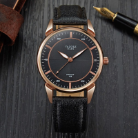 Yazole 398 Quartz Watch Luminous Simple Style Men Business Wrist Watch