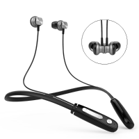 Yt J18 Call Vibrasion Reminder Swearproof Necklace Bluetooth Earphone With Mic