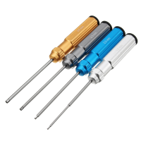 Yz 009 4pcs 1.5/2.0/2.5/3.0Mm Hexagonal Steel Screwdriver Tool Set Colorful Handle For Rc Model