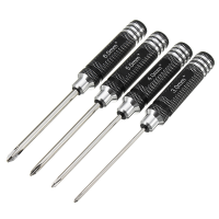 Yz 010 4pcs 3.0/4.0/5.0/6.0Mm Phillips Screwdriver Steel Tool Set For Rc Model
