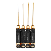 YZ 027 4pcs 1.5/2.0/2.5/3.0Mm Hexagonal Titanium Screwdriver Tool Set For RC Model