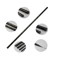 Zanlure 2.7 7.2M Glass Fiber Black Stream Hand Pole Telescopic Spinning Freshwater Fishing Rod