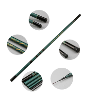 Zanlure 2.7 7.2M Glass Fiber Stream Hand Fishing Pole Telescopic Spinning Fishing Rod Freshwater