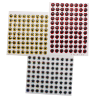 Zanlure 80pcs 10mm Silver Gold Red 3d Fishing Fish Lure Eyes Flies Crafts