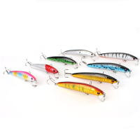 Zanlure Lot 8pcs Colors Fishing Lures Crankbait Minnow Hooks Crank Baits 8g 10cm 3.94''