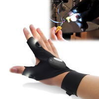 Zanlure Multifunctional Edc Fishing Fingerless Glove Led Repair Flashlight Survival Outdooors Rescue Tool