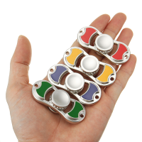 Zinc Rotating Bi Fidget Hand Spinner Adhd Autism Fingertips Fingers Gyro Reduce Stress Gift Toys