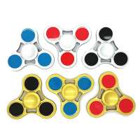 Zinc Rotating Tri Fidget Hand Spinner Adhd Autism Fingertips Fingers Gyro Reduce Stress