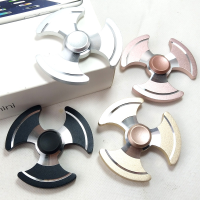 Zinc Tri Fidget Hand Spinner Adhd Autism Fingertips Rotating Fingers Gyro Reduce Stress Toys Gift
