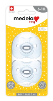 Medela Baby Soft Silicone Fopspeen 6 18M Soft Blue