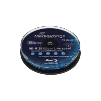 MediaRange BD R 25 GB 4x, 10 stuks, bedrukbaar