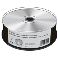 MediaRange BD R 25 GB blu ray media 6x, 25 stuks, (thermisch )bedrukbaar