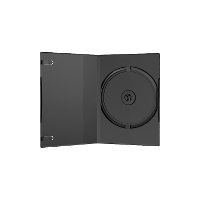 MediaRange DVD Case Single black sleeve 100 stuks